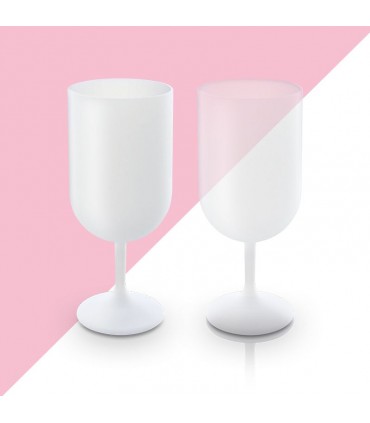 Verre à vin plastique réutilisable 18cI