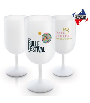 Verre à vin plastique réutilisable 18cI