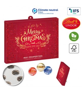 Calendrier de l'Avent LINDOR de LINDT 100% recyclable