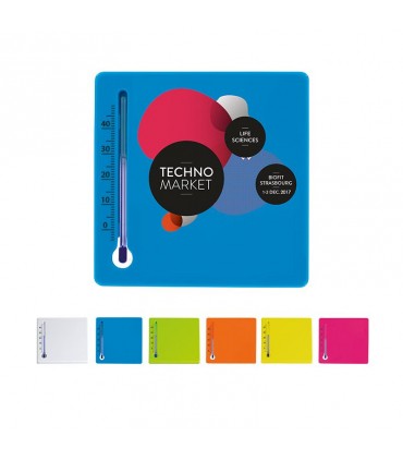 Thermomètre carré publicitaire