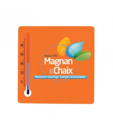 Thermomètre carré publicitaire