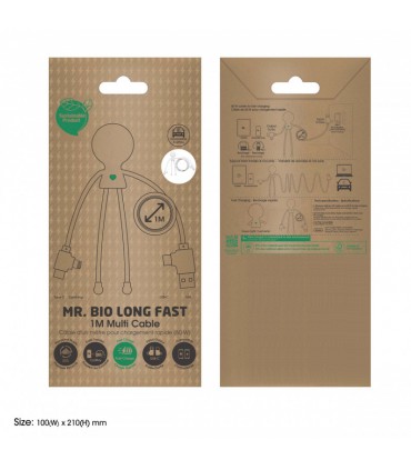 CABLE D'1 M CHARGE RAPIDE - MR BIO FAST LONG