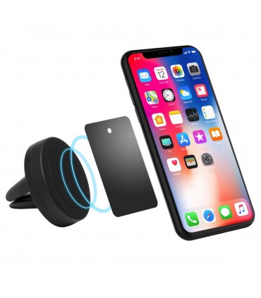 SUPPORT VOITURE AIMANTE POUR SMARTPHONE EN FIBRE DE BLE - BND400 ALLO