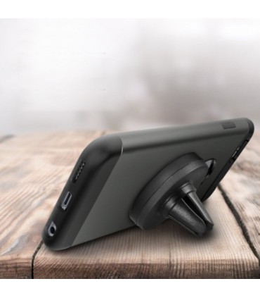 SUPPORT VOITURE AIMANTE POUR SMARTPHONE EN FIBRE DE BLE - BND400 ALLO