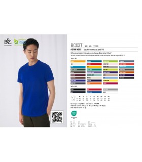 TEE-SHIRT COL ROND ECO-RESPONSABLE 190g/m² - BC03T