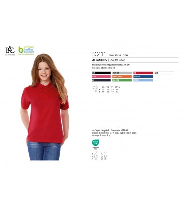 POLO ENFANT ECO-RESPONSABLE - BC411