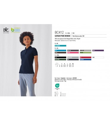 POLO  FEMME ECO-RESPONSABLE - BC412