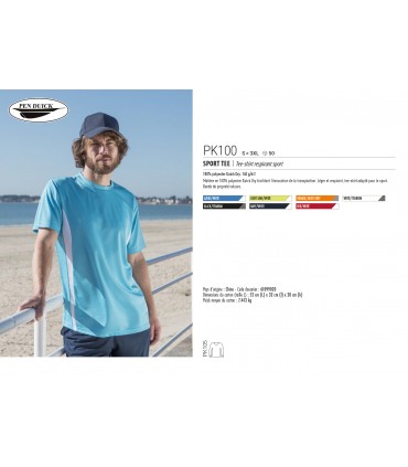 TEE-SHIRT RESPIRANT HOMME - PK100
