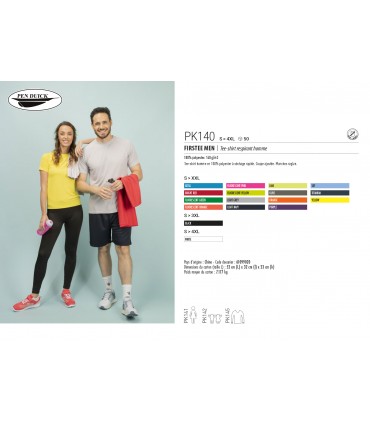 TEE-SHIRT RESPIRANT HOMME FEMME ENFANT - PK140 - PK141 - PK142