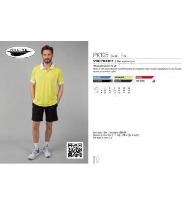 POLO SPORT RESPIRANT HOMME / FEMME - PK105-PK106