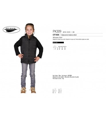 BODYWARMER TENDANCE HOMME / FEMME/ENFANT - PK310 - PK309 - PK311
