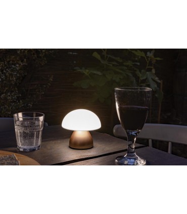 Lampe de table LED rechargeable USB en plastique recyclé RCS personnalisable
