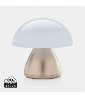 Lampe de table LED rechargeable USB en plastique recyclé RCS personnalisable