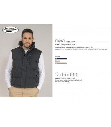 BODYWARMER MATELASSE COASTY - PK360
