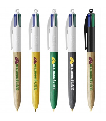 BIC® 4 Couleurs EFFET BOIS - 1061