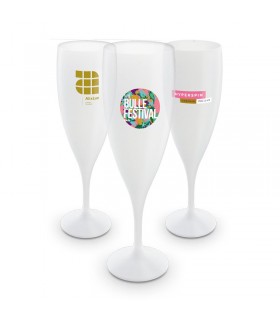 Flute à champagne plastique réutilisable 14cl