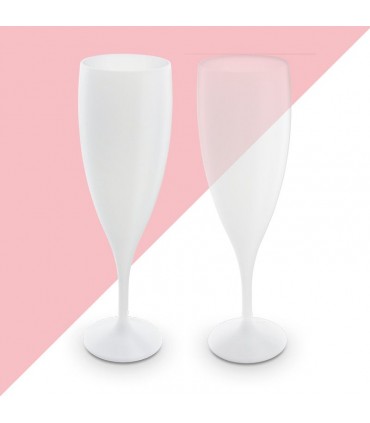 Flute à champagne plastique réutilisable 14cl