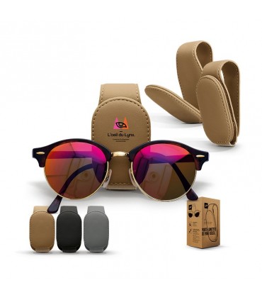 SUPPORT LUNETTE POUR PARE-SOLEIL DE VOITURE - AMO2472