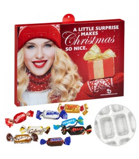 Calendrier de l'Avent chocolat Prémium personnalisé