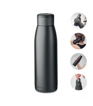 BOUTEILLE DOUBLE PAROI EN INOX RECYCLE 400ML CALEFRIO - MO2331