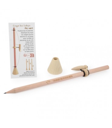 CRAYON BOIS LUDIQUE PIC VERT - IDR134