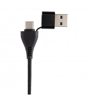 HUB USB A DOUBLE ENTREE EN BAMBOU ET PLASTIQUE RECYCLE - P308.5601