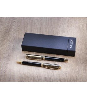 PARURE LEGATO STYLO BILLE ET STYLO ROLLER EN LAITON RECYCLE - 10792414