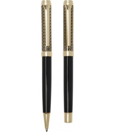 PARURE LEGATO STYLO BILLE ET STYLO ROLLER EN LAITON RECYCLE - 10792414
