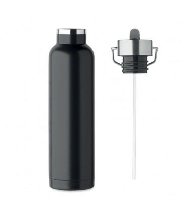BOUTEILLE EN ACIER INOXYDABLE RECYCLE AVEC PAILLE - MO2283