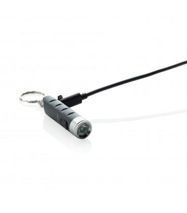 PORTE-CLES LAMPE TORCHE CHARGE USB GLOBIX - P514.0201