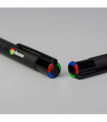 STYLO A BILLE 4 COULEURS ALU RECYCLE  - BND141