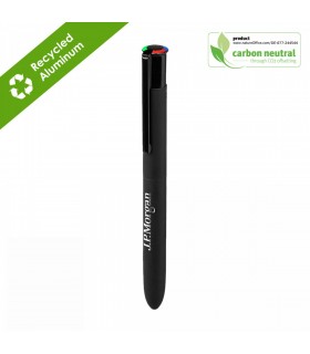 STYLO A BILLE 4 COULEURS ALU RECYCLE  - BND141