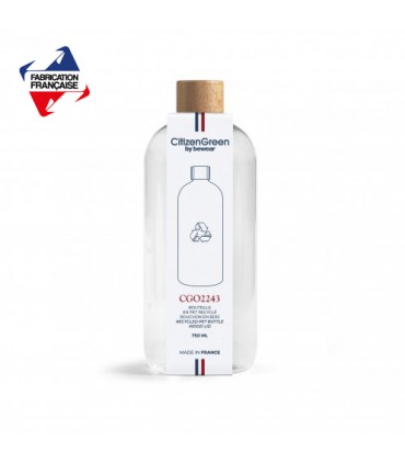 Bouteille 750ml PET 100% recyclée