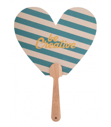 EVENTAIL PAPIER AVEC MANCHE BAMBOU DIGIBREEZE ECO