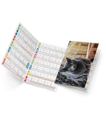 Calendrier de poche - 2 volets