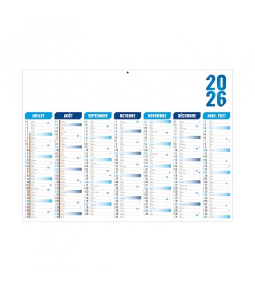 Calendrier bancaire léger Florentin 4 formats