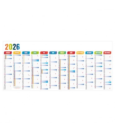 Calendrier géant planning mural effaçable