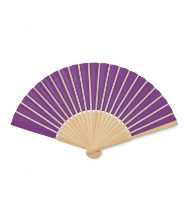 Eventail en bambou avec tissu en papier