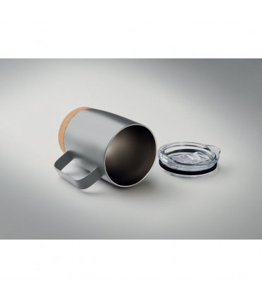 Mug à double paroi avec base en liège 300 ml