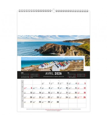 Calendrier mural illustré 12 feuillets