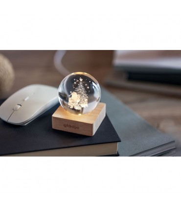 Boule de Noël avec lumière LED