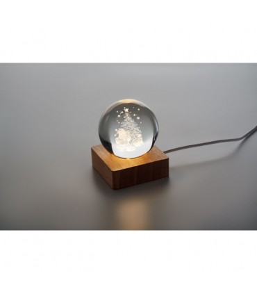 Boule de Noël avec lumière LED