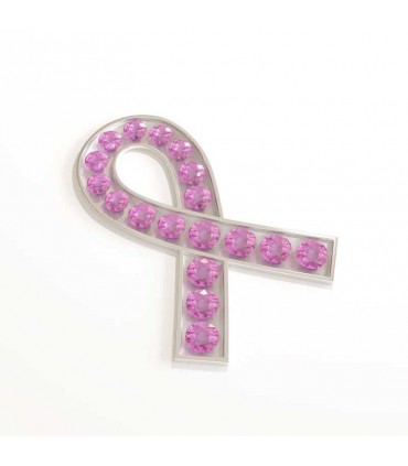Pin's Octobre Rose Strass