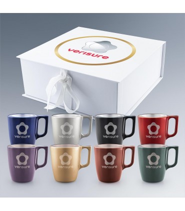 Coffret 4 mugs en verre personnalisés 25 cl - Luminarc