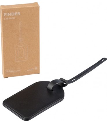 Étiquette de bagage en PU recyclé avec traceur