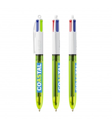 Stylo BIC® 4 Colours Fluo Bille