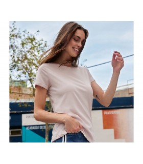 Tee-shirt femme col rond 150 éco-responsable