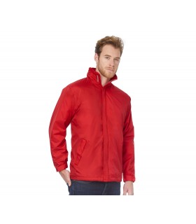 Veste coupe-vent doublée micropolaire