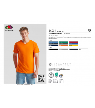 Tee-shirt homme col V 165