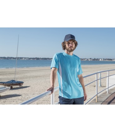Tee-shirt respirant sport bicolore